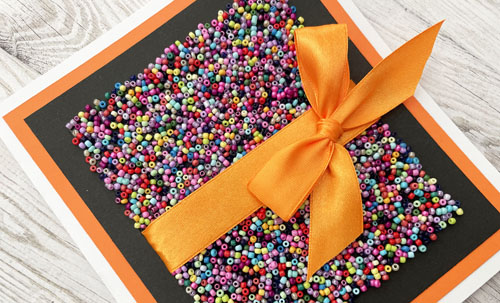 Colorful Beaded Card by Yvonne van de Grijp for Scrapbook Adhesives by 3L 