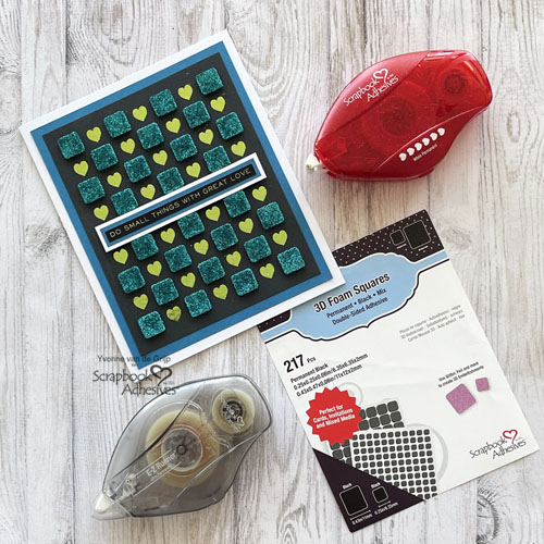 Small Things with Great Love Glittered Card by Yvonne van de Grijp for Scrapbook Adhesives by 3L 