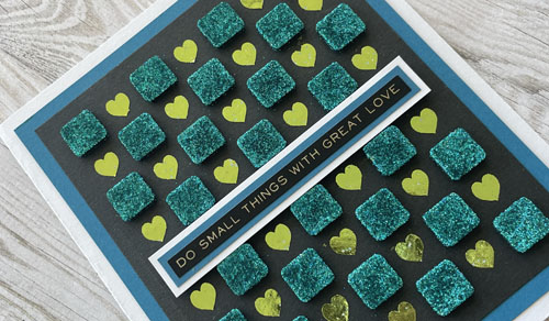 Small Things with Great Love Glittered Card by Yvonne van de Grijp for Scrapbook Adhesives by 3L 