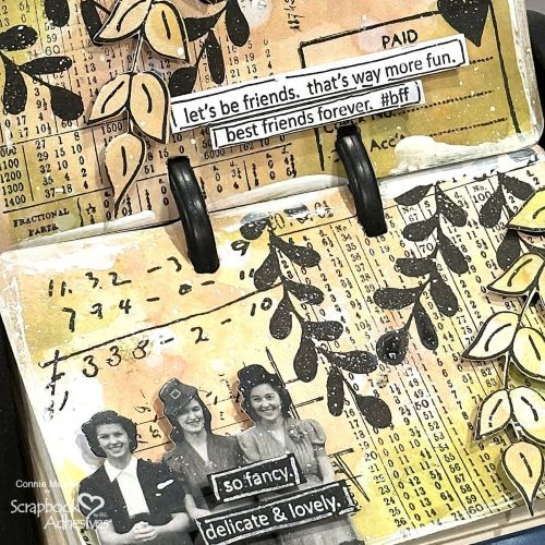 Rolodex Index Card Art by Connie Mercer for Scrapbook Adhesives by 3L