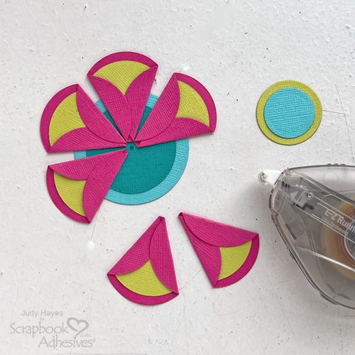 Funky Flower Birthday Greetings by Judy Hayes for Scrapbook Adhesives by 3L 