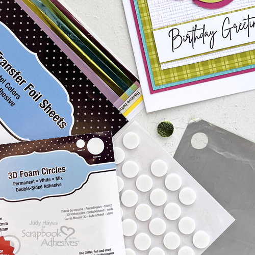 Funky Flower Birthday Greetings by Judy Hayes for Scrapbook Adhesives by 3L 