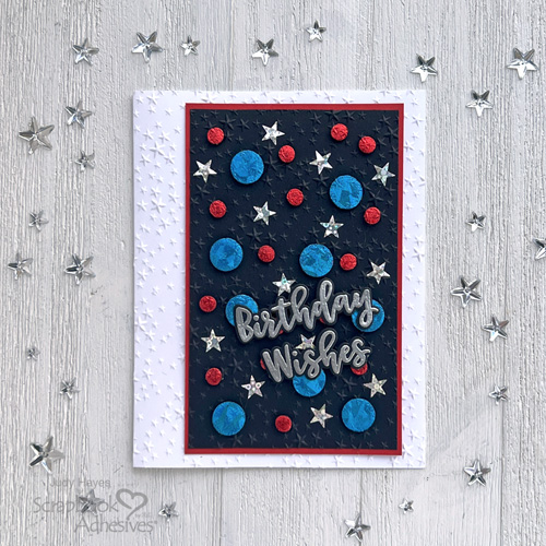 Sparkly Birthday Wishes Card by Judy Hayes for Scrapbook Adhesives by 3L
