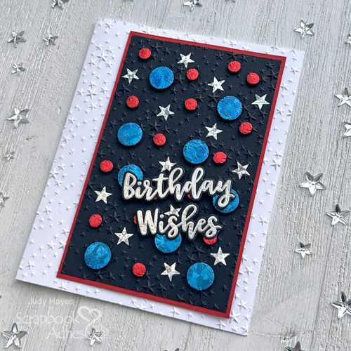 Sparkly Birthday Wishes Card by Judy Hayes for Scrapbook Adhesives by 3L