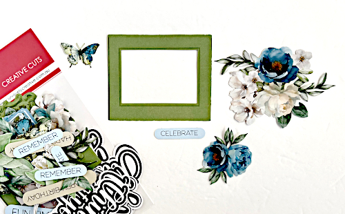 Celebrate Framed Floral Card by Margie Higuchi for Scrapbook Adhesives by 3L
