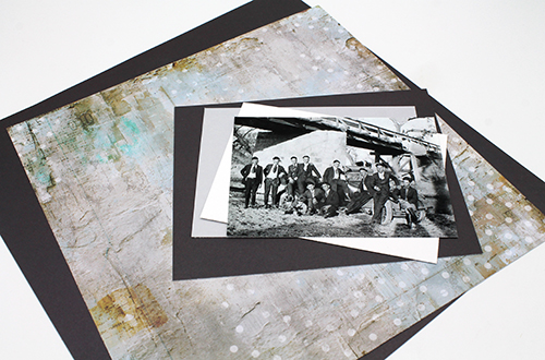 Masculine Vintage Layout by Tracy McLennon for Scrapbook Adhesives by 3L