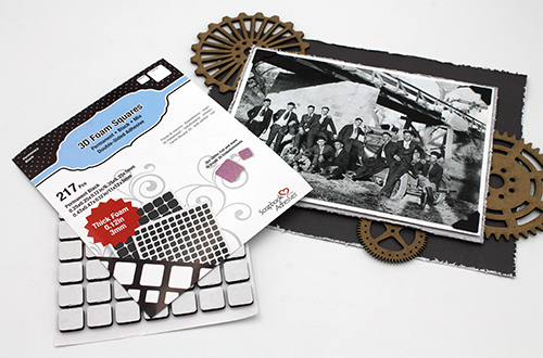 Masculine Vintage Layout by Tracy McLennon for Scrapbook Adhesives by 3L