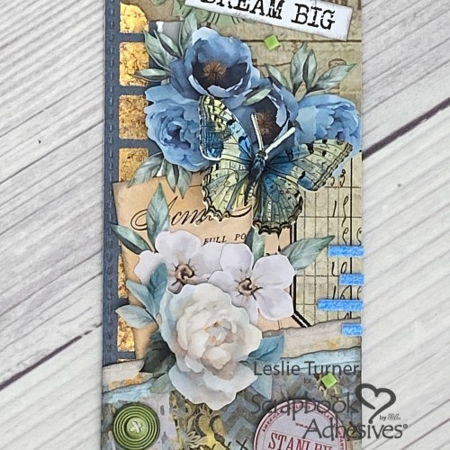 Dream Big Mixed Media Tag by Leslie Turner for Scrapbook Adhesives by 3L