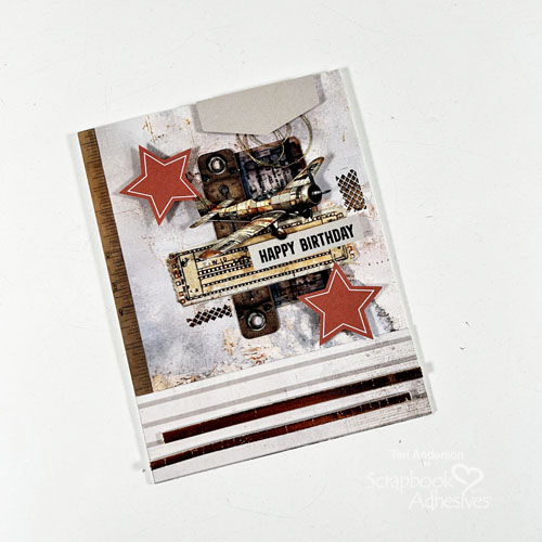 Birthday Card with a Vintage Vibe by Teri Anderson for Scrapbook Adhesives by 3L 