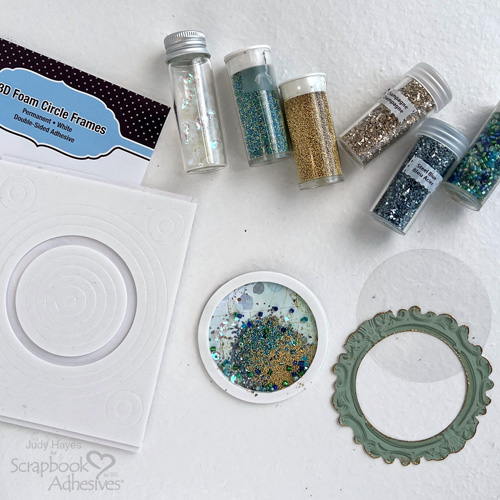 Floral Shaker Birthday Card by Judy Hayes for Scrapbook Adhesives by 3L