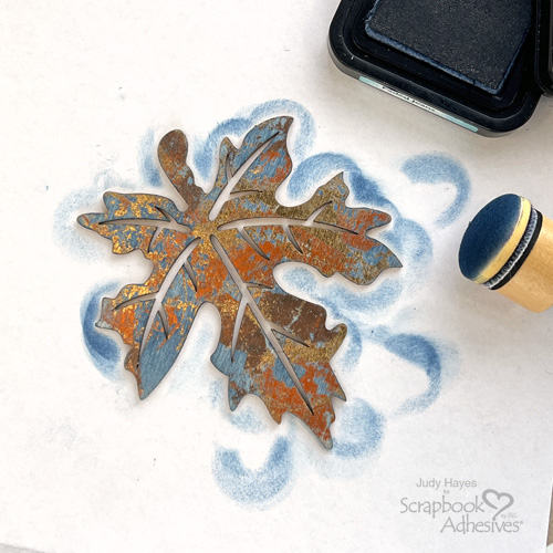 Fall Foiled Leaves Garland by Judy Hayes for Scrapbook Adhesives by 3L