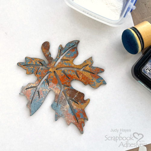 Fall Foiled Leaves Garland by Judy Hayes for Scrapbook Adhesives by 3L