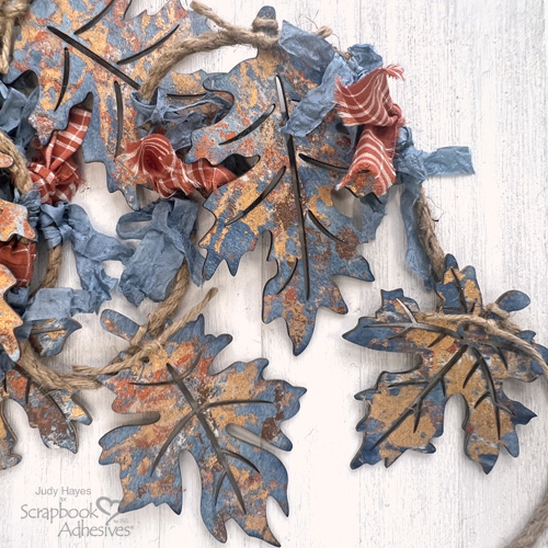 Fall Foiled Leaves Garland by Judy Hayes for Scrapbook Adhesives by 3L