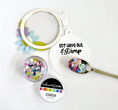 Bag Shaker Charm by Margie Higuchi for Scrapbook Adhesives by 3L