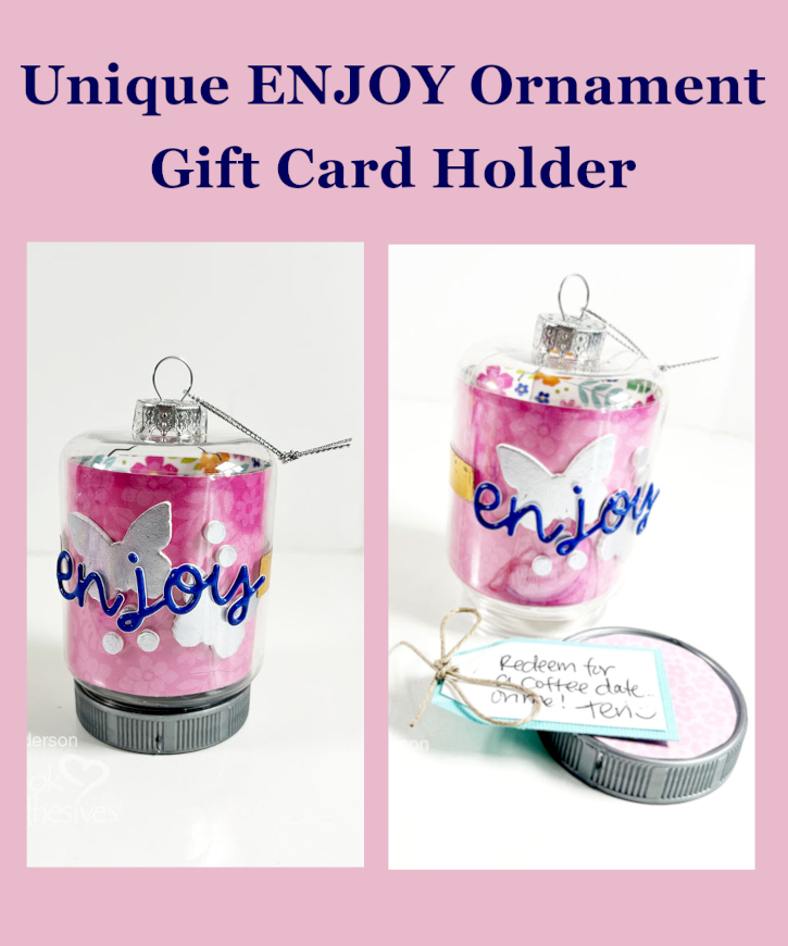 Enjoy Gift Ornament by Teri Anderson for Scrapbook Adhesives by 3L Pinterest