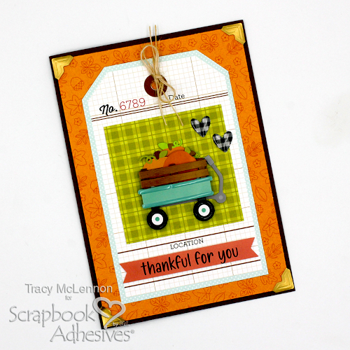 Simple Autumn Card by Tracy McLennon for Scrapbook Adhesives by 3L 