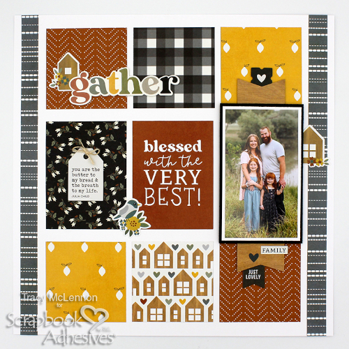 Frugal Scrapbook Layout by Tracy McLennon for Scrapbook Adhesives by 3L