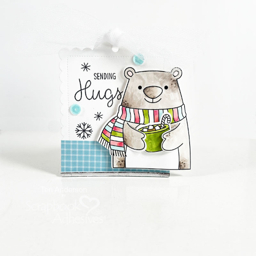 Sending Hugs Gift Tag by Teri Anderson for Scrapbook Adhesives by 3L