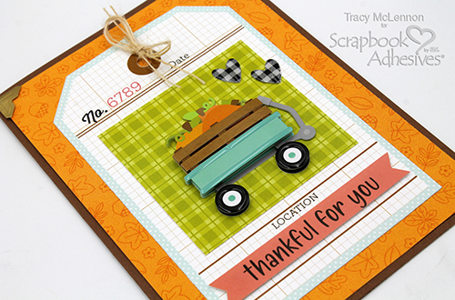 Simple Autumn Card by Tracy McLennon for Scrapbook Adhesives by 3L 