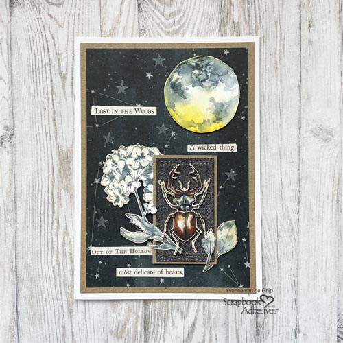 Layered Halloween Card by Yvonne van de Grijp for Scrapbook Adhesives by 3L