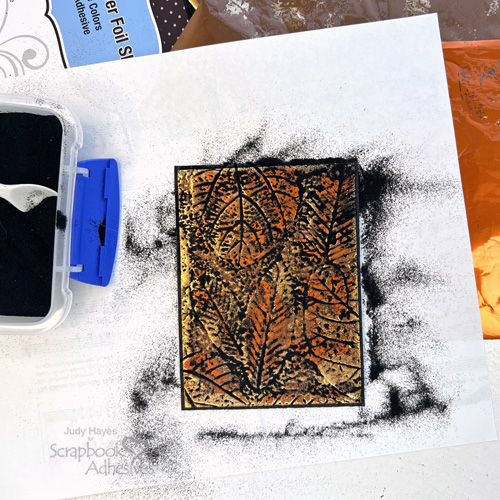 Foiled Background Thanksgiving Card by Judy Hayes for Scrapbook Adhesives by 3L