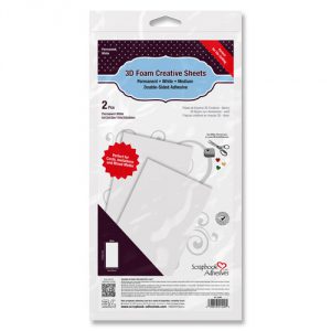 3D Foam Creative Sheets Medium White Adhesive