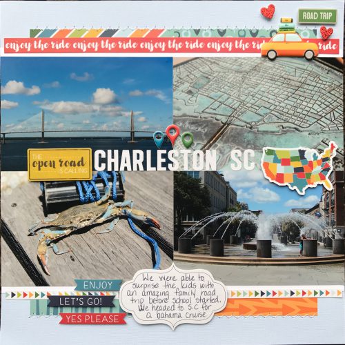 Charleston SC SB Page by Latrice Murphy for Scrapbook Adhesives by 3L