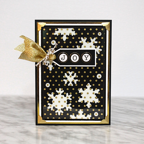 Joy Card Tutorial with 3D Foam Snowflakes by Tracy McLennon for Scrapbook Adhesives by 3L