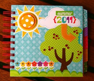 Colorful Summer Mini Album by Birgit Koopsen for Scrapbook Adhesives by 3L Blog