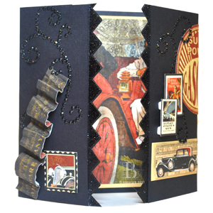 Sparkly Photo Corners on a Gate Fold Card by Beth Pingry for Scrapbook Adhesives by 3L