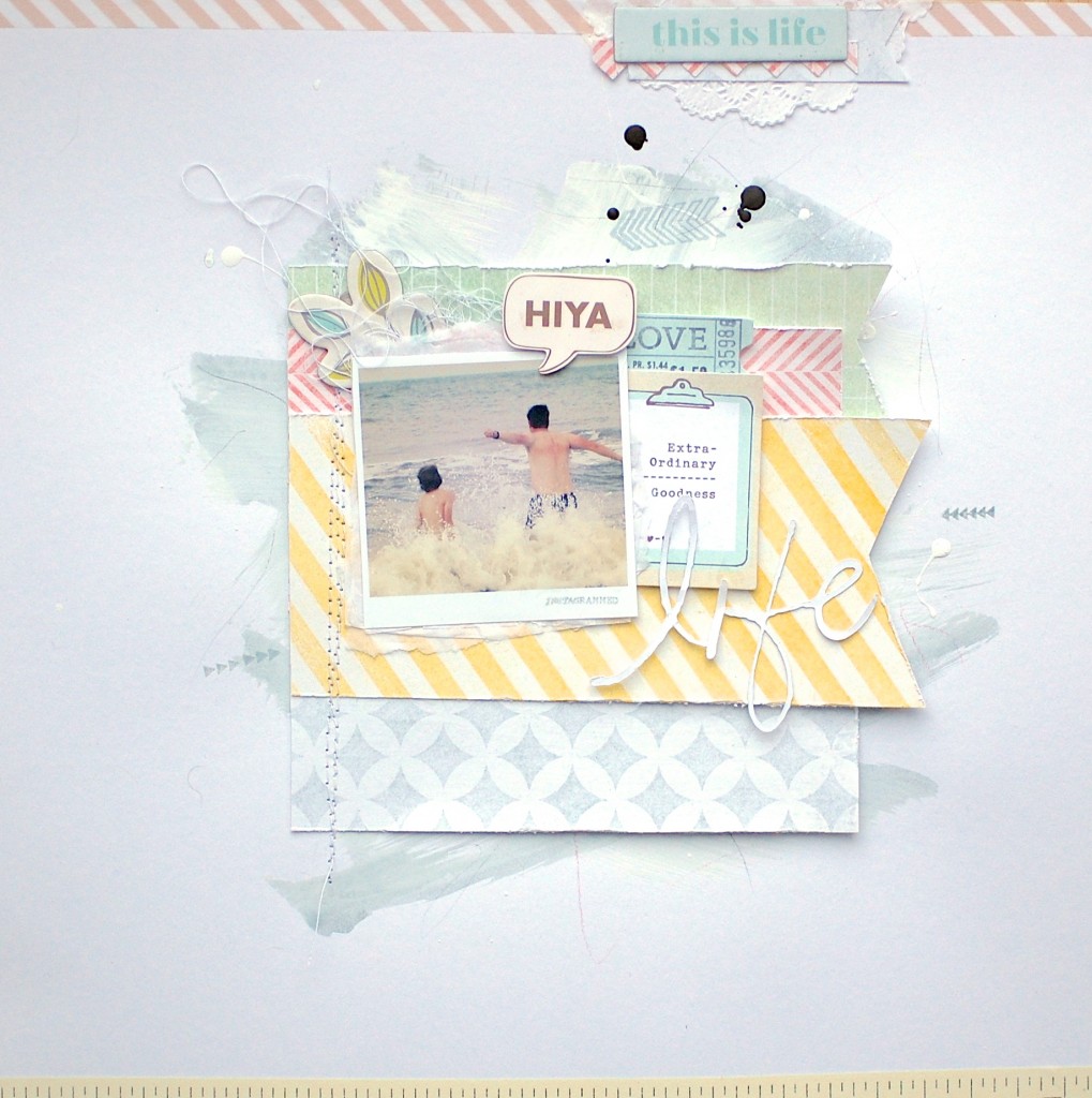 This is Life Scrapbook Page by Nina Ostermann for Scrapbook Adhesives by 3L