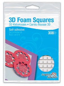 3D Foam Squares White Small 