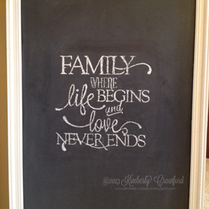 Create Handwritten Chalkboard Quotes by Kimberly Crawford for Scrapbook Adhesives by 3L