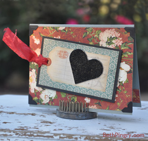 Embellished Heart Card by Beth Pingry for Scrapbook Adhesives by 3L